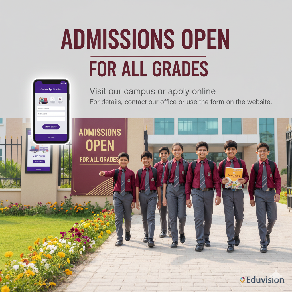Admissions Open For All Grades