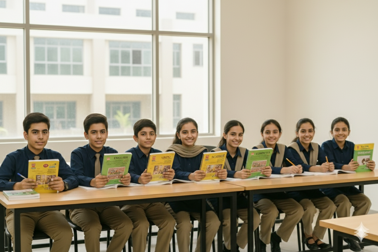 Subjects: English, Urdu, Math, Science, Social Studies, Computer, Islamiat
